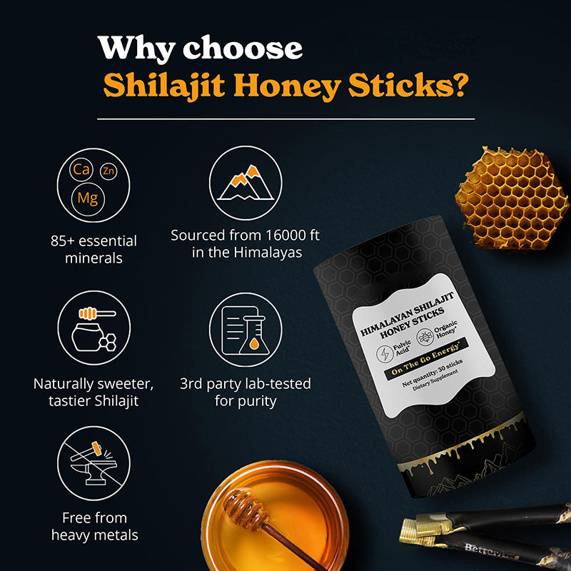Clarion Shilajit Honey Sticks ? On-the-Go Energy Boost