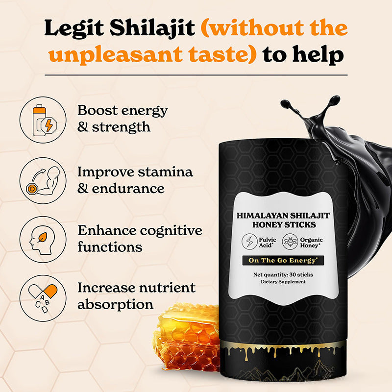 Clarion Shilajit Honey Sticks ? On-the-Go Energy Boost